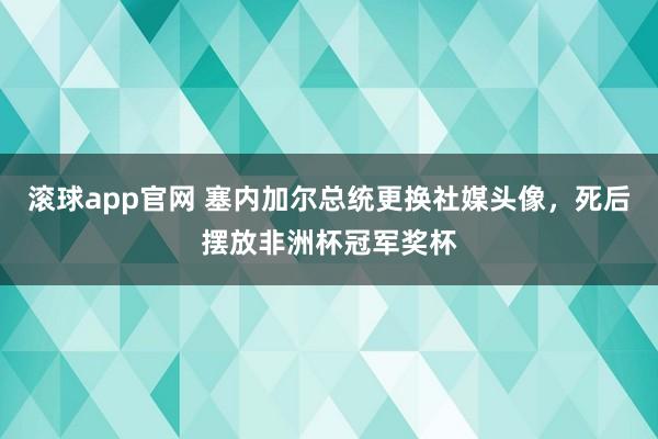 滚球app官网 塞内加尔总统更换社媒头像，死后摆放非洲杯冠军奖杯