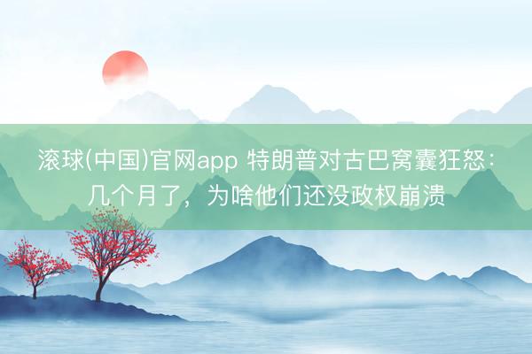 滚球(中国)官网app 特朗普对古巴窝囊狂怒：几个月了，为啥他们还没政权崩溃