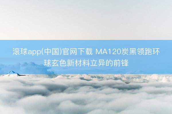 滚球app(中国)官网下载 MA120炭黑领跑环球玄色新材料立异的前锋