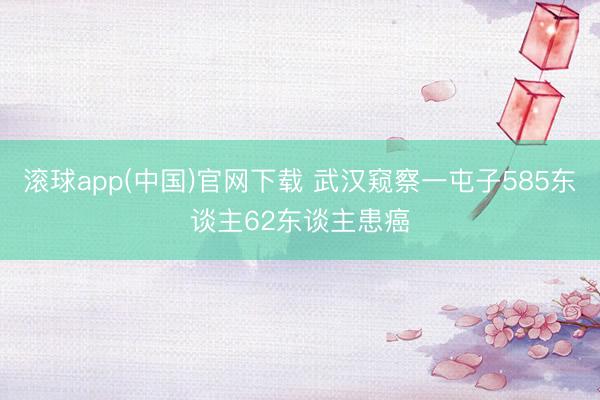 滚球app(中国)官网下载 武汉窥察一屯子585东谈主62东谈主患癌