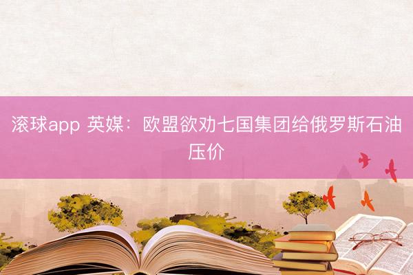 滚球app 英媒:欧盟欲劝七国集团给俄罗斯石油压价